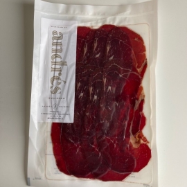 Barquette de Cecina  de boeuf tranchée  (Teruel, Espagne)