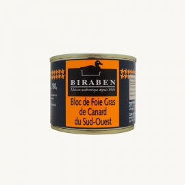 Bloc de foie gras de canard IGP Sud-Ouest, rouleau 180g (France)