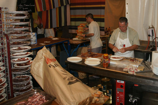 le stand de Ma Bonne Viande au mondial de pelote