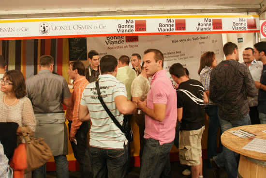 le stand de Ma Bonne Viande au mondial de pelote